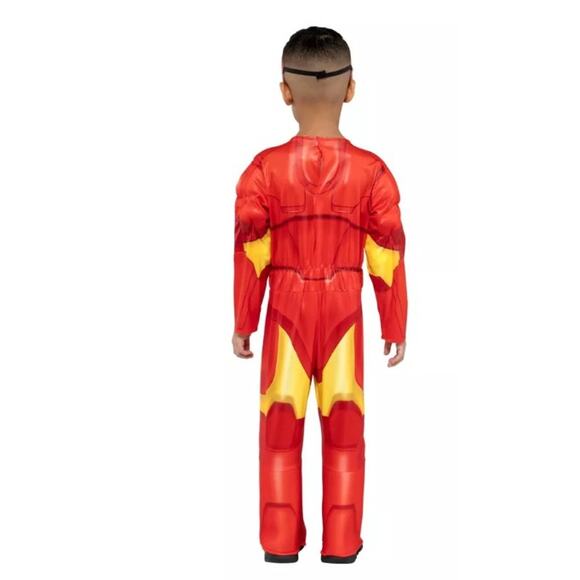 Marvel Toddler Iron Man Halloween Costume Bodysuit Red Size 3T-4T - Picture 4 of 4